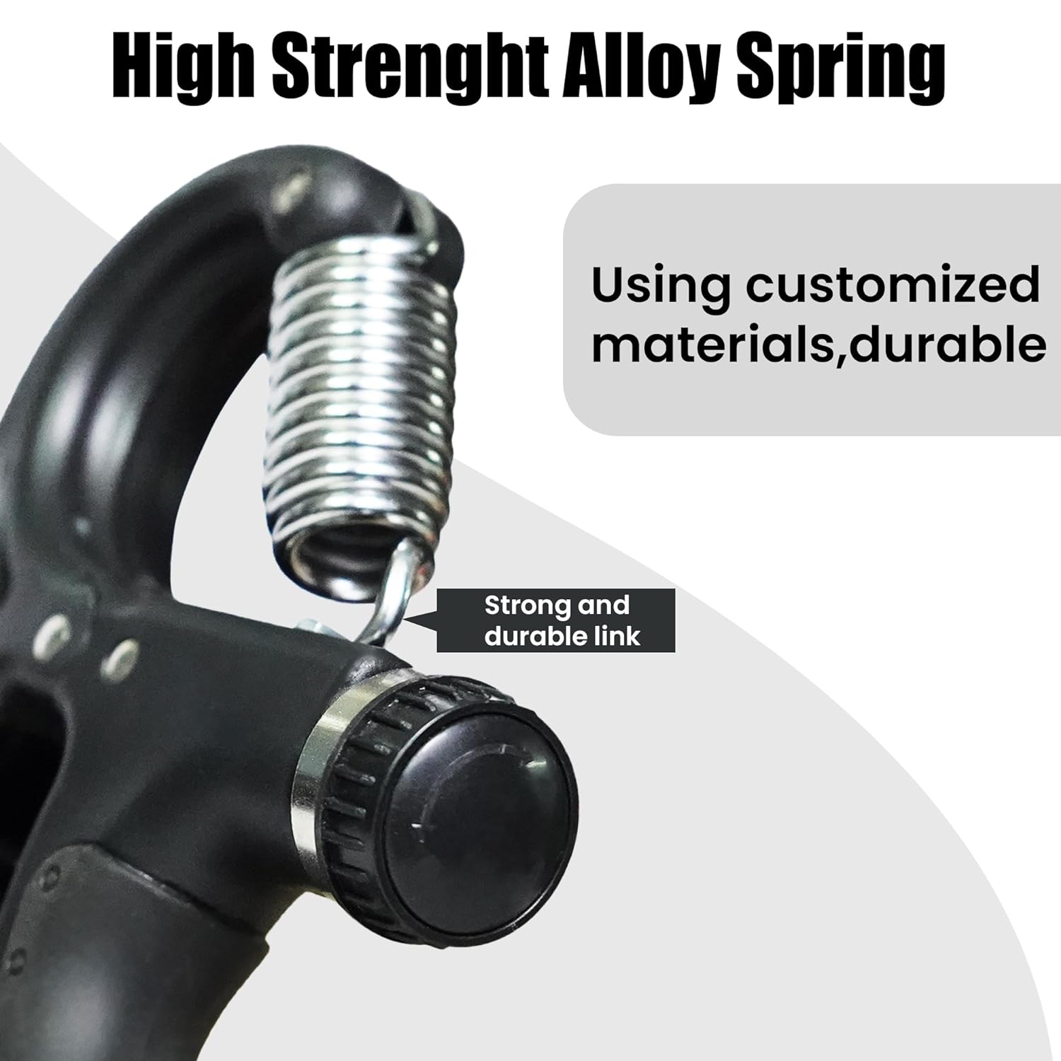 Premium Counter 10Kg To 60Kg Weight Adjustable Professional Counter Hand Gripper for Men & Women | Counter Hand Grip|Finger Exercisower Gripper|Black Color|